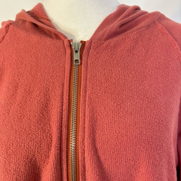 POL Boho Multimedia Tiered Tie Dye Inset Zip Tunic Hooded Jacket Hoodie BWT845 S - Picture 6 of 16